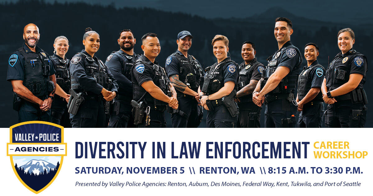 Dont Forget To Register For The Diversity In Law Enforcement Career Workshop Renton Police 3493