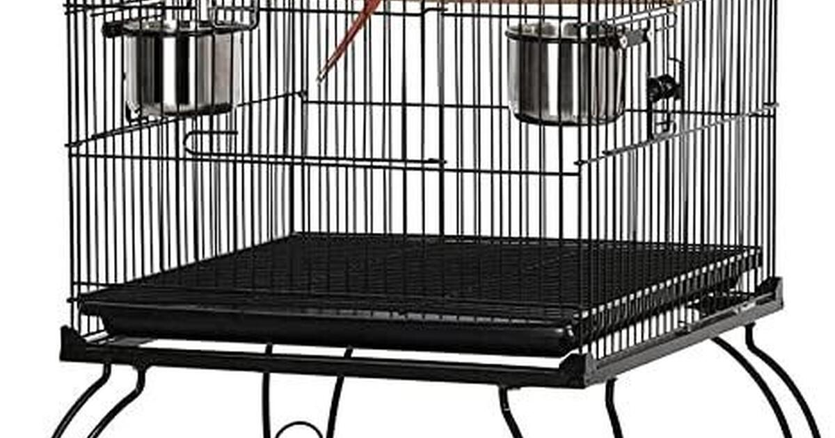 BIRD CAGE 55inch Rolling Standing Triple Roof Top Medium Cage for 89