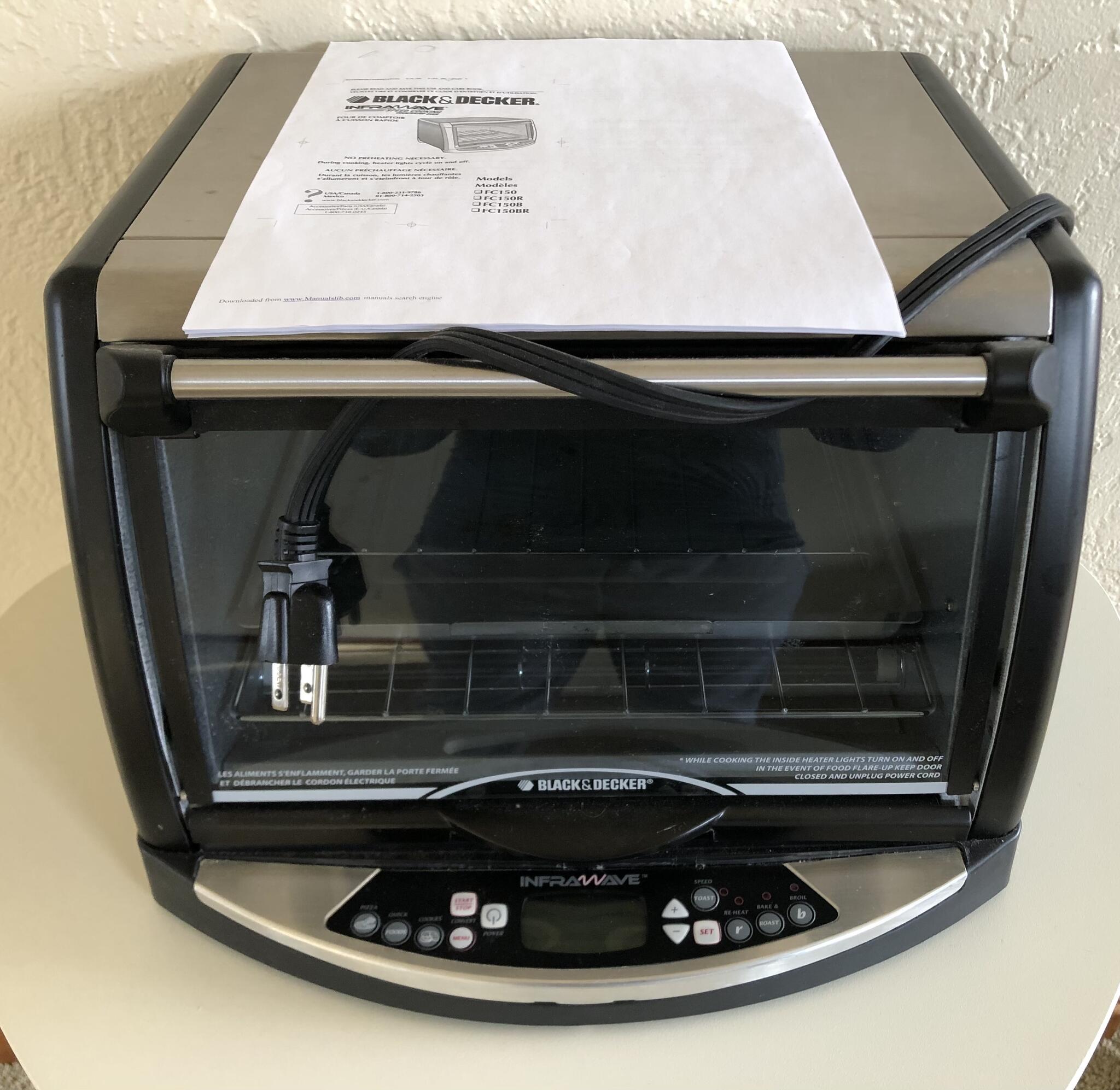 Black Decker Infrawave Speed Cooking Countertop Oven Pre owned