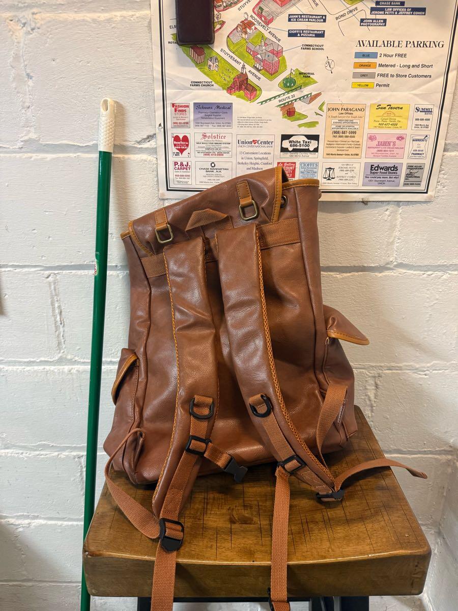 chanel vintage leather quilted backpack Duma leather backpack