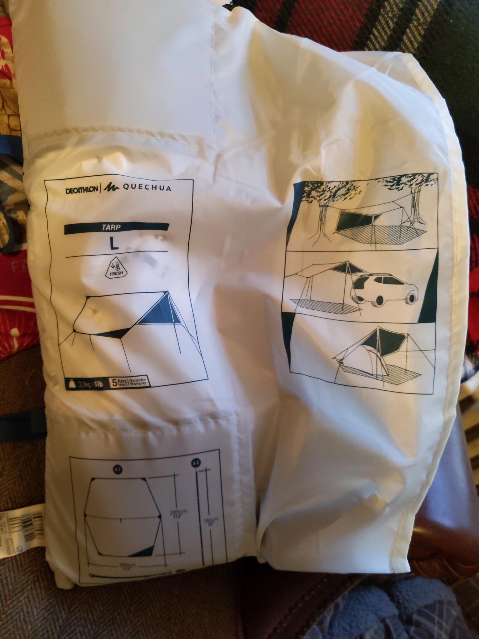 Never Used Decathlon Quechua Tarp L For 10 In Mole Valley, Engl& | For  Sale & Free  Nextdoor