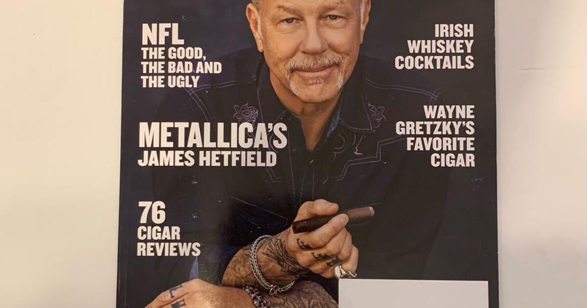cigar aficionado “Metallica’s James Hetfield” Issue March/April 2023