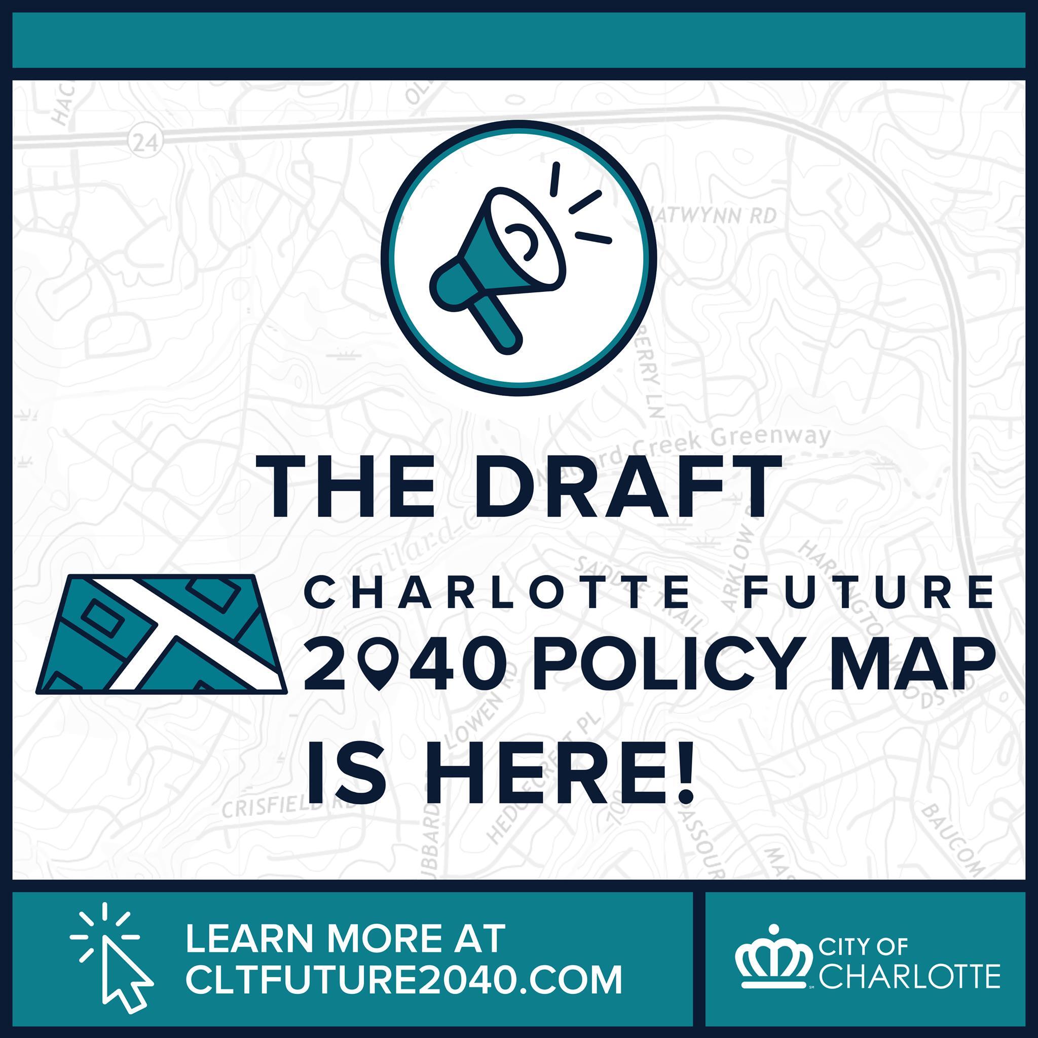 Charlotte Future 2040 Policy Map And Charlotte Streets Map City Of