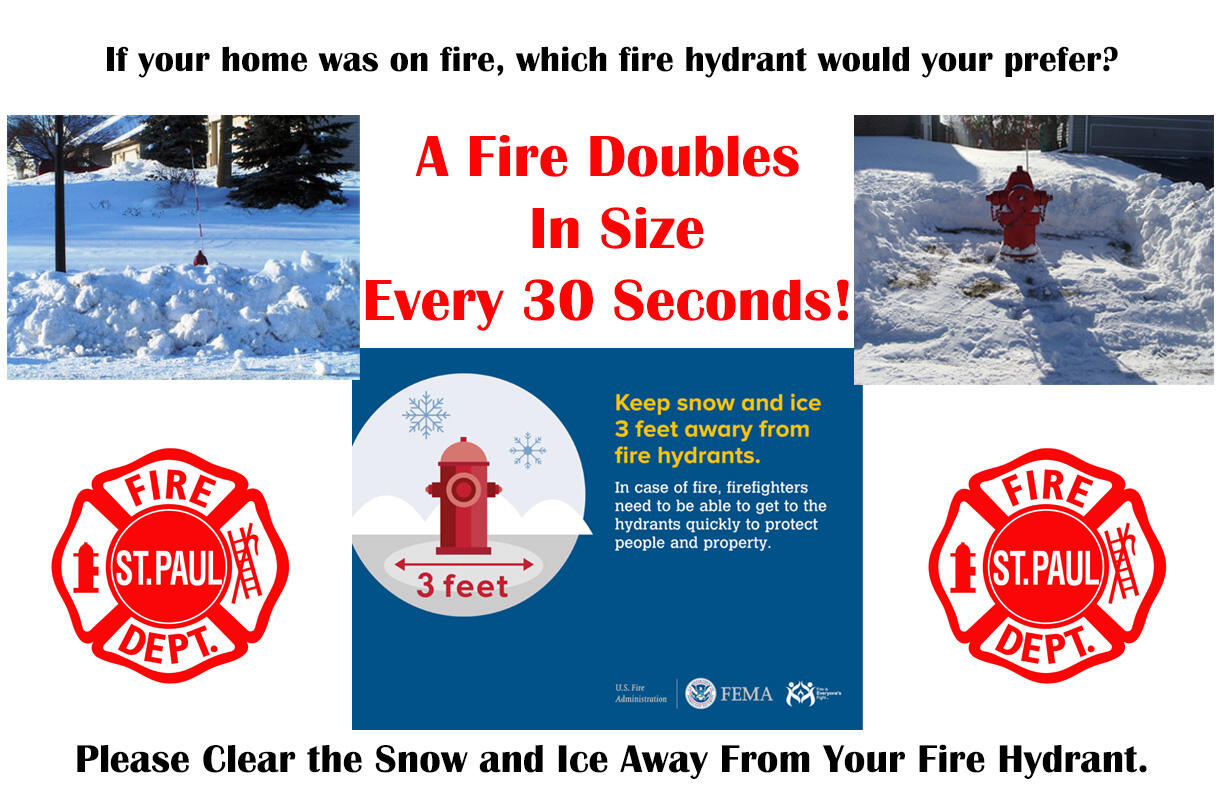 The Saint Paul Fire Department needs your help. Please shovel out your ...