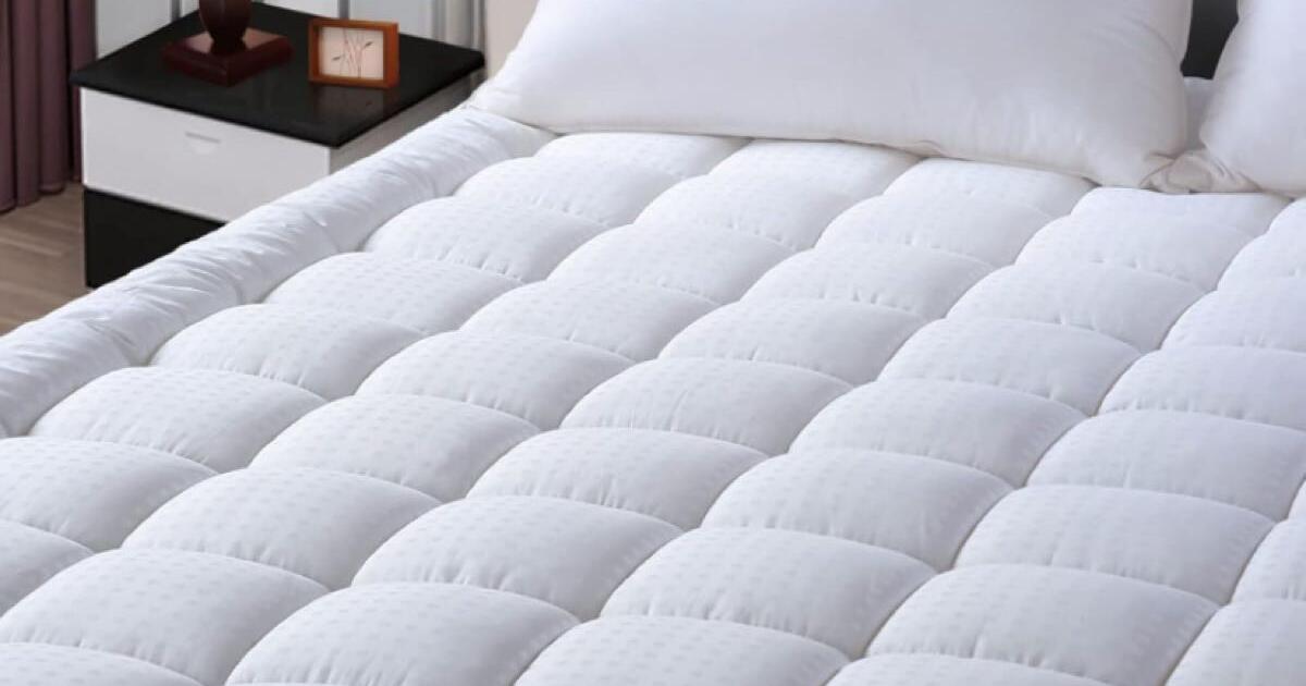 NEW! EASELAND King Size Mattress Pad Pillow Top Mattress Cover for 50