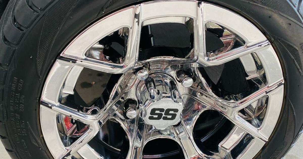 Ss Chrome Rims Golf Cart SS Chrome Wheels with Tire for $200 in Casa Grande, AZ | For ...
