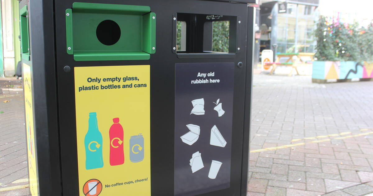 Have you seen the new dual recycling and general waste bins in Ashford