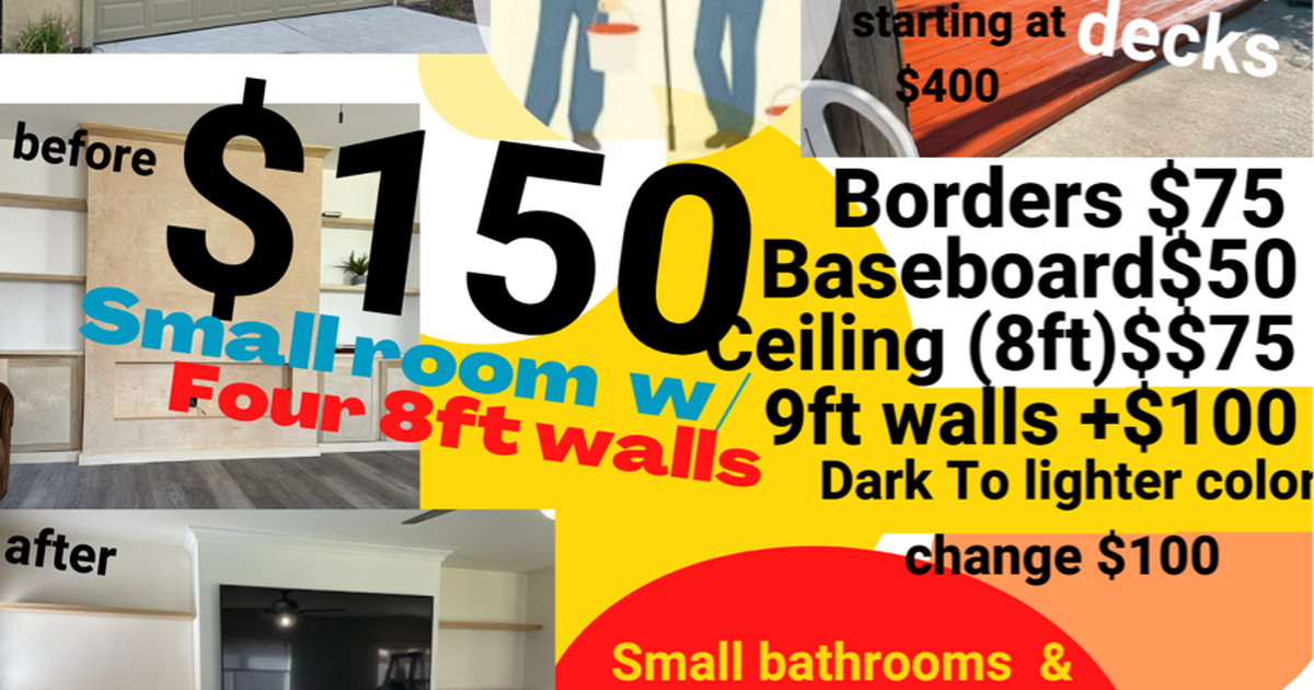 Need a room painted for 150 in Bakersfield, CA For Sale & Free