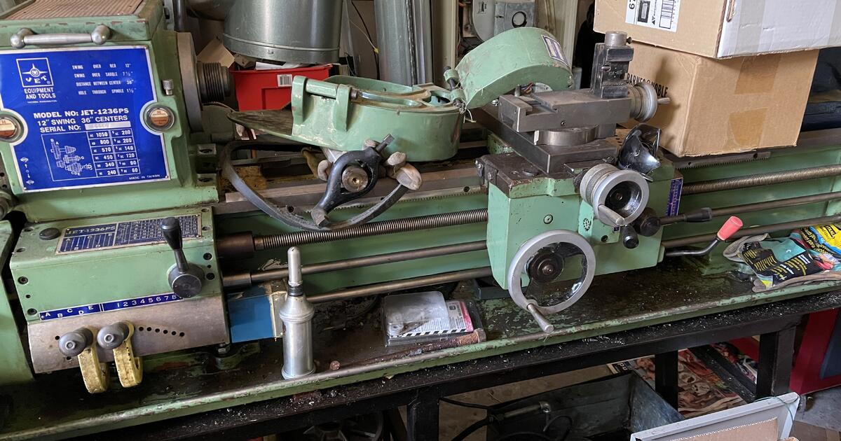 Vintage JET metal lathe. for 1050 in Camano Island, WA For Sale