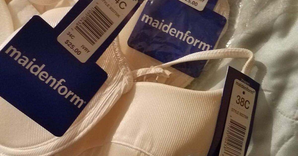 Maiden Form, brand new bras 34C, 38C for sale 10.00/each for 10 in