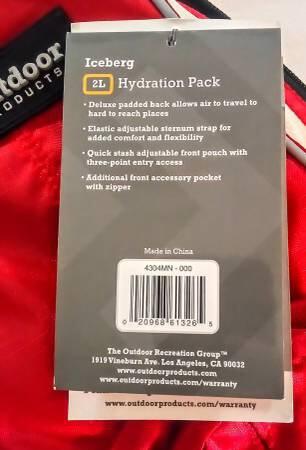Hydration Carrier Outdoor Products Iceberg Hydration Pack Outdoor