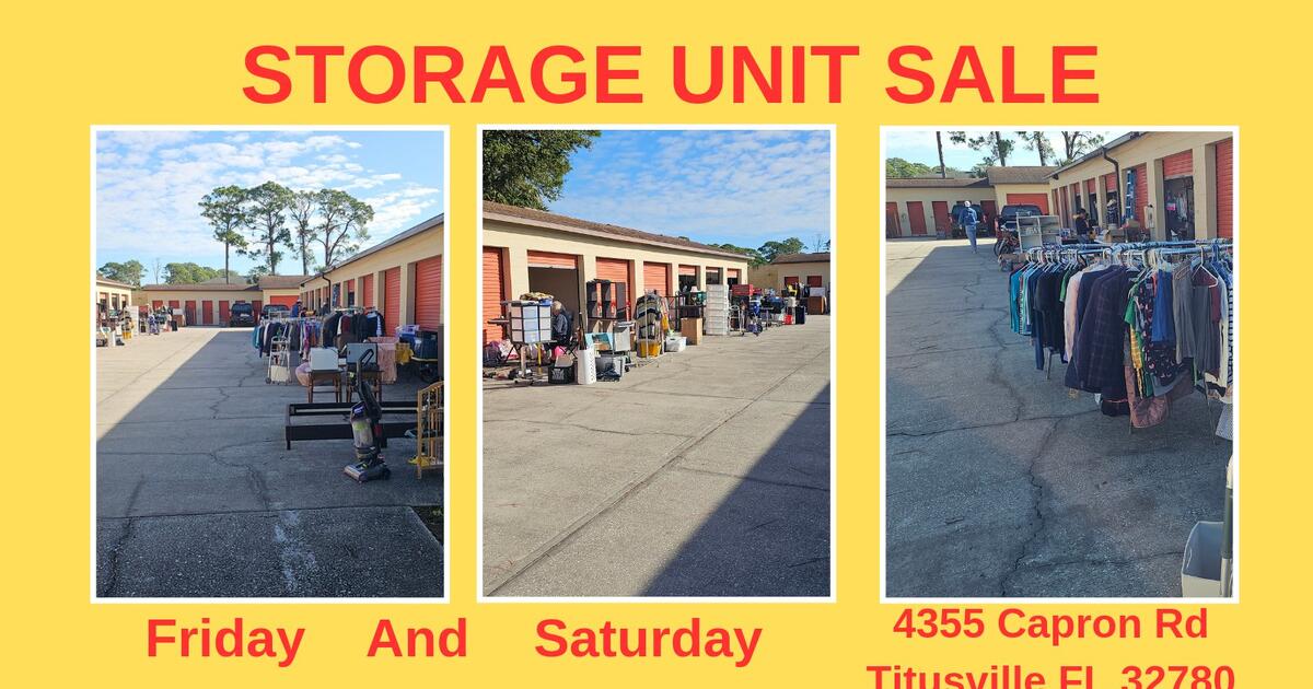 Big Storage Unit Sale New&used Bargains for Free in Titusville, FL