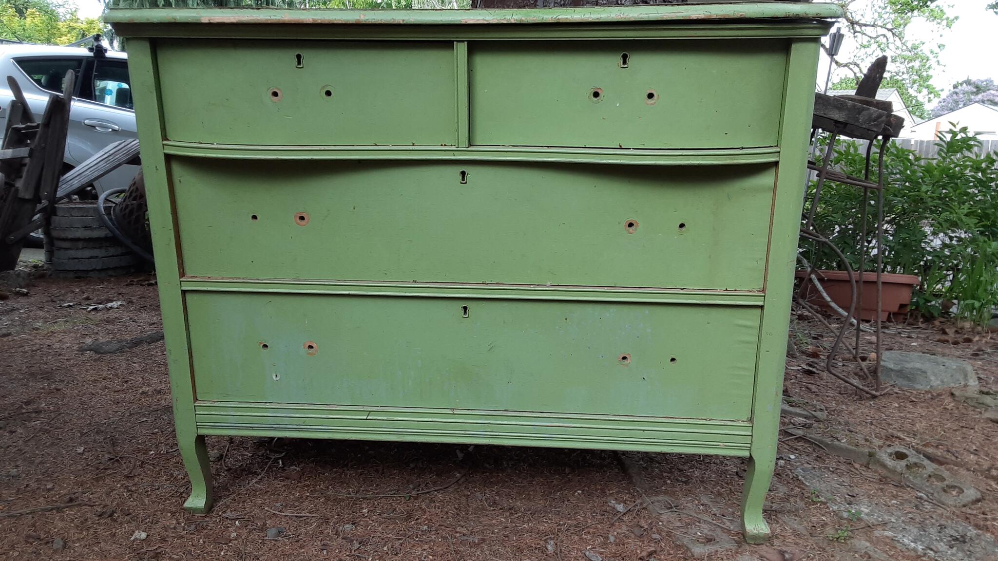 Green Vintage Dresser For $40 In Portl&, OR | For Sale & Free  Nextdoor
