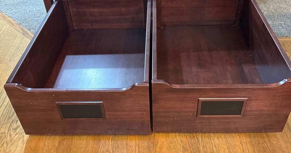 Pottery Barn Activity Table with rolling cart drawers for 40 in