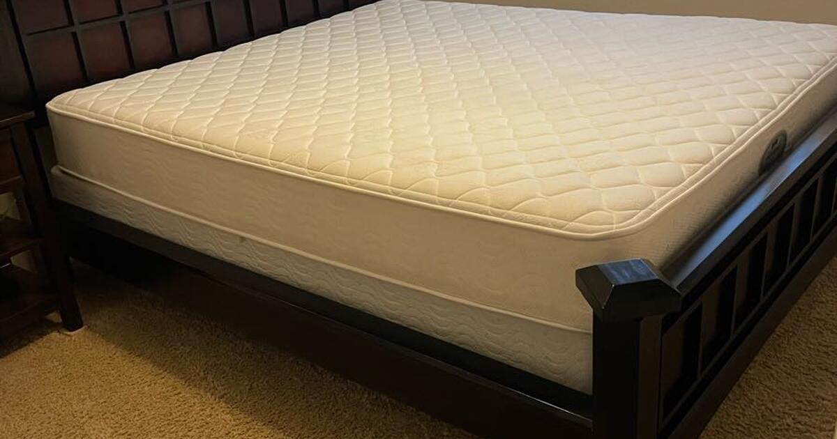 California King Mattress With Box Spring Cal King Mattress, Box Spring, Solid Wood Head and Footboards. Brand