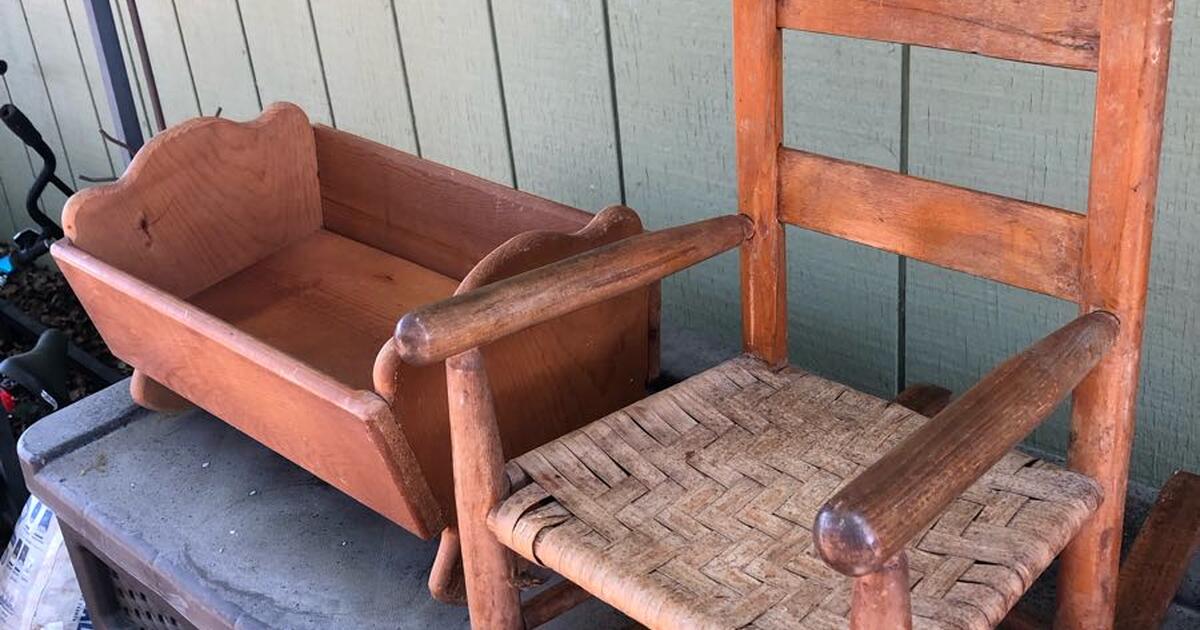 antique doll rocking chair