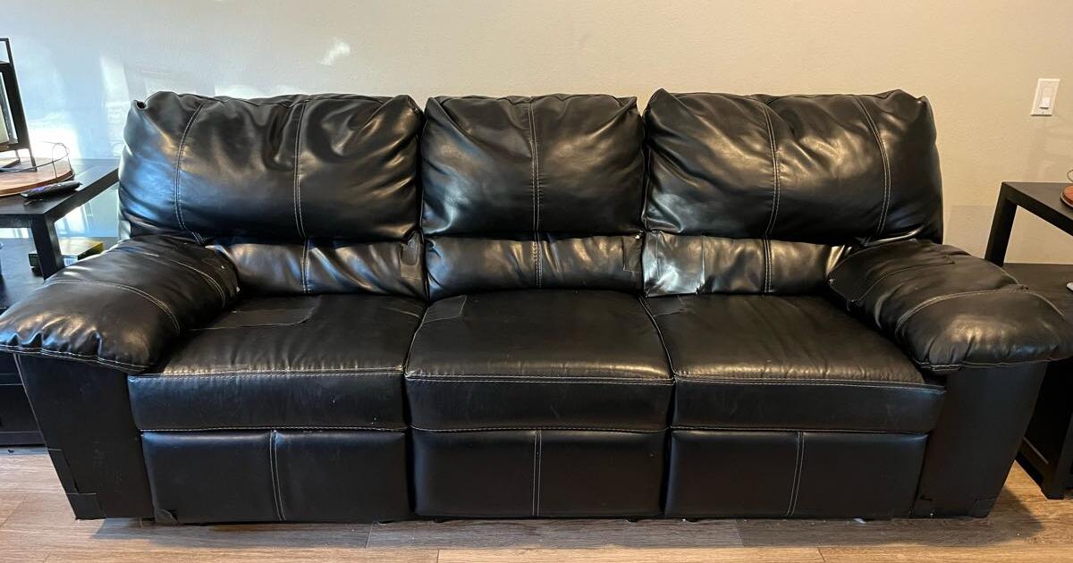 Couch and Loveseat with Recliners plus coffee table for Free in