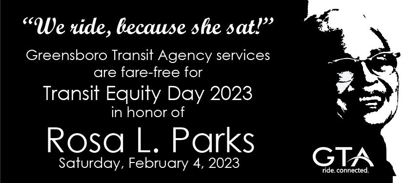 In honor of Transit Equity Day, an annual recognition of Rosa Parks ...