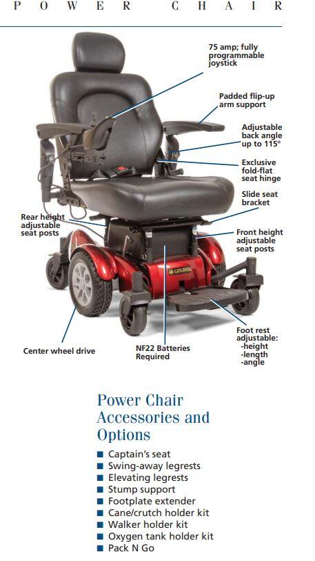 Golden Compass Power Wheelchair