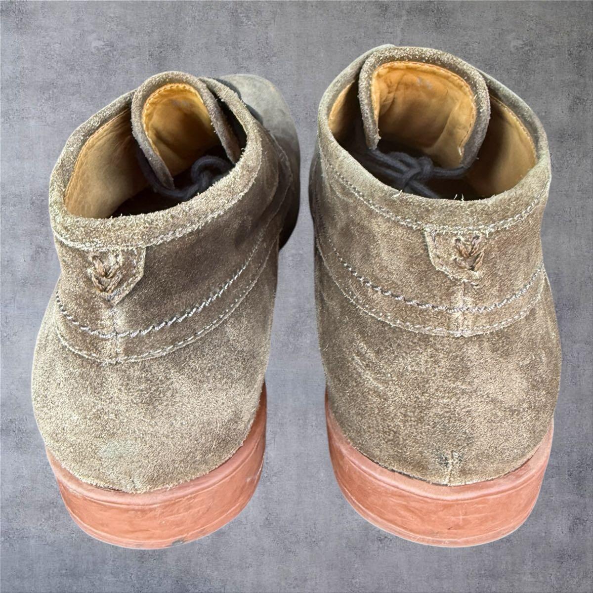 John Varvatos Brown Suede Chukka Boots Mens 9.5 Vibram Distressed Desert Shoe John Varvatos Brown Suede Chukka Boots Mens 9.5 Vibram Sole  main image 4