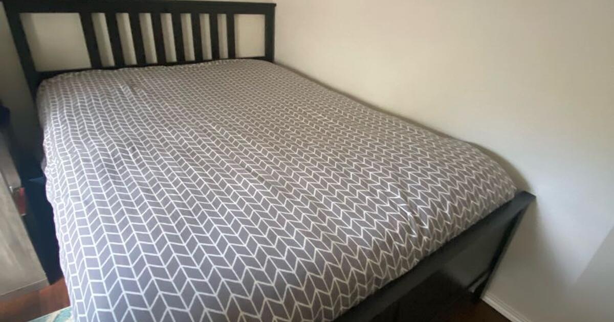 Queen Bed IKEA Hemnes Collection (mattress and box spring included