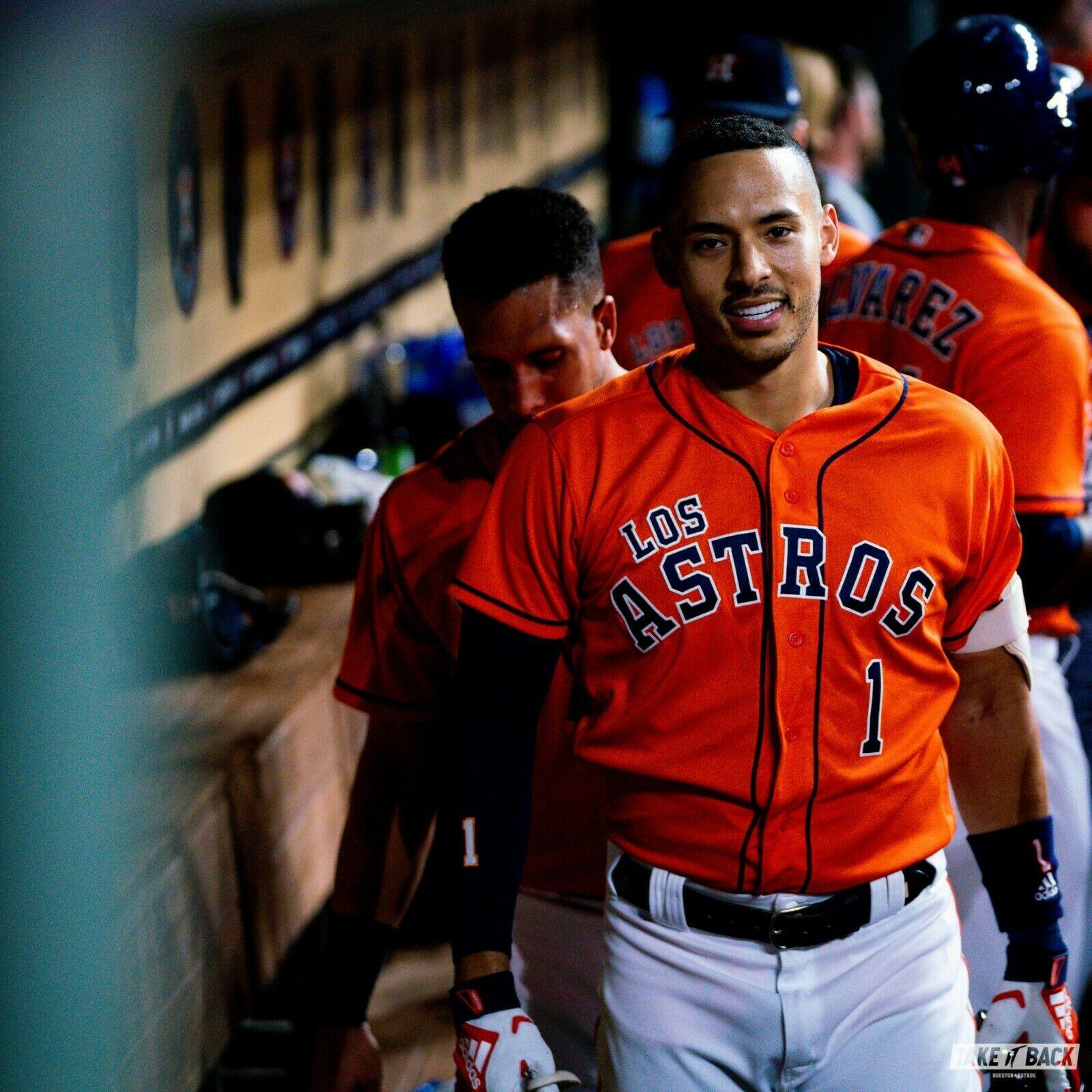 Carlos Correa Houston Astros Majestic Hispanic Heritage Flex Base