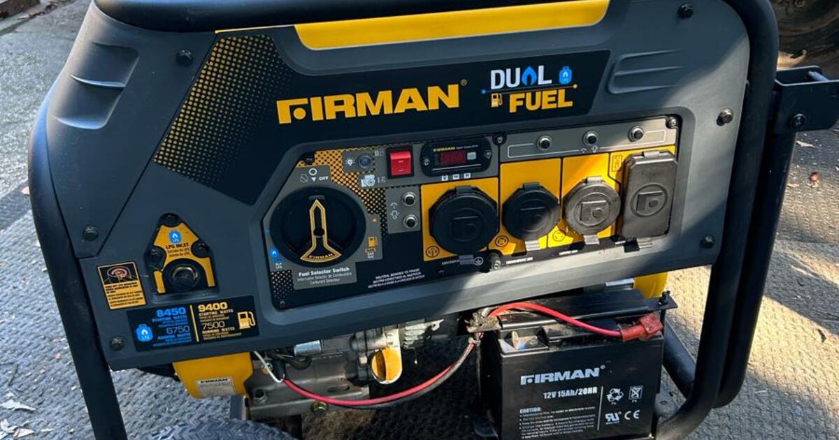 Firman Duel Fuel 9400W Portable Generator (UNUSED!) For $700 In Memphis ...