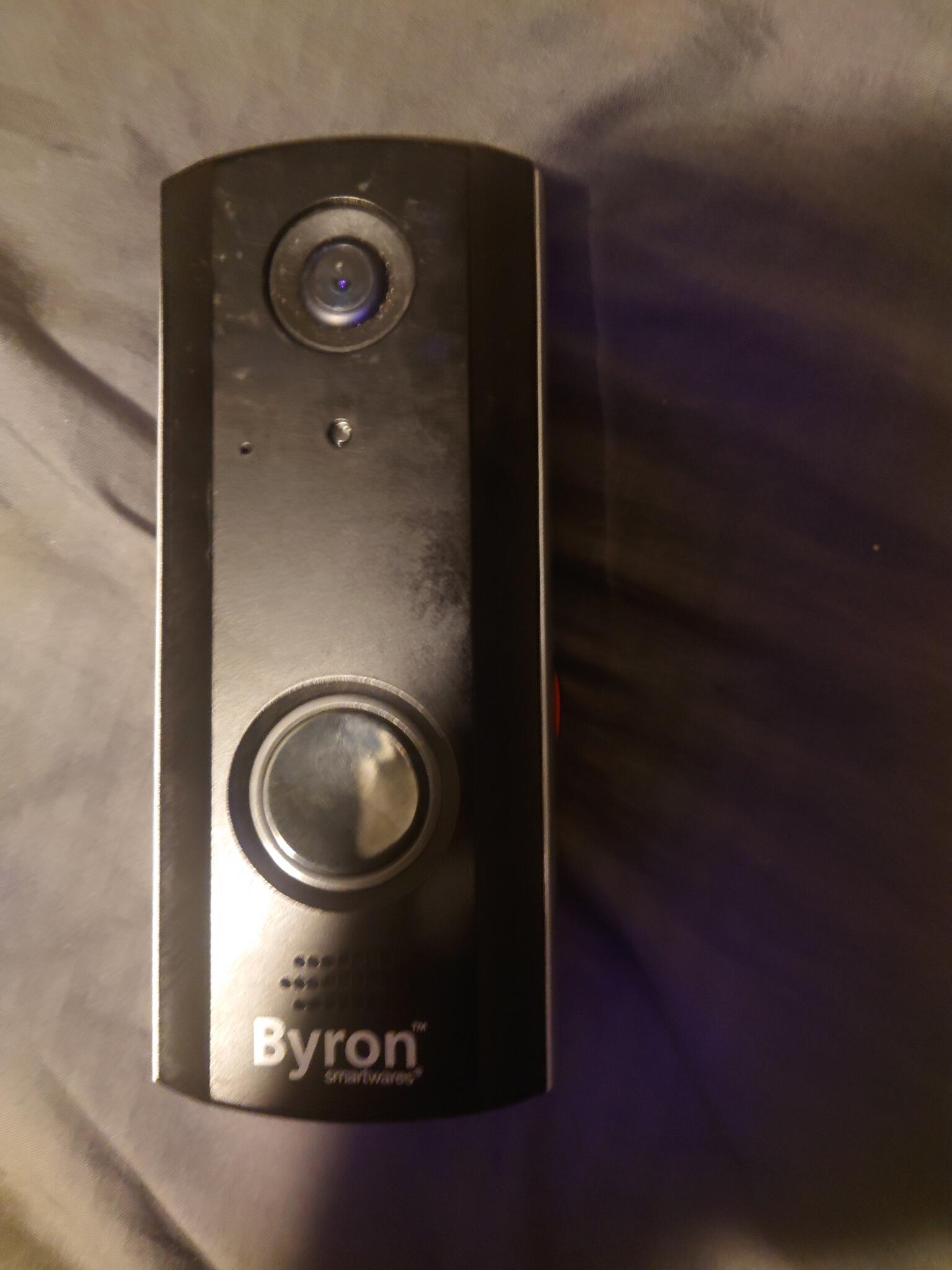 byron wifi wireless rechargeable video doorbell