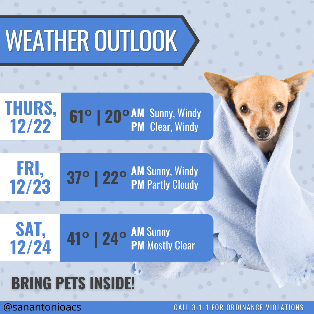 Bring your pets inside! (City of San Antonio Municipal Government) — Nextdoor — Nextdoor