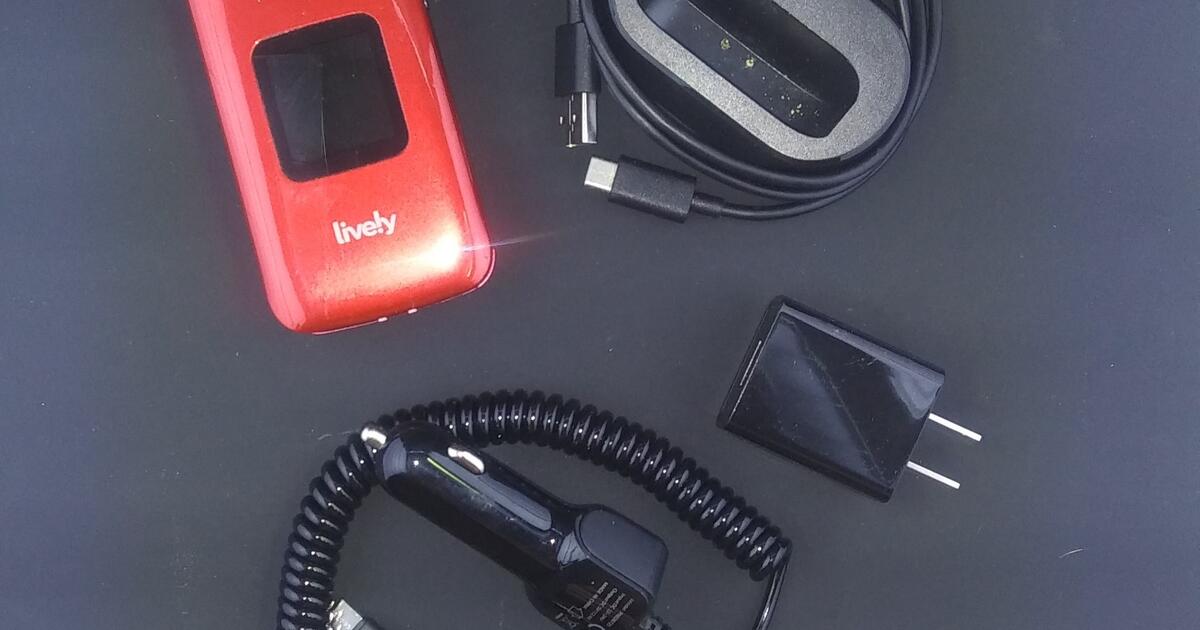 Lively Jitterbug2 Flip Phone/Charging stand/Vehicle charger/Wall
