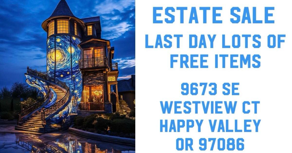 Happy Valley Estate Sale Last Day for Free in Milwaukie, OR For Sale