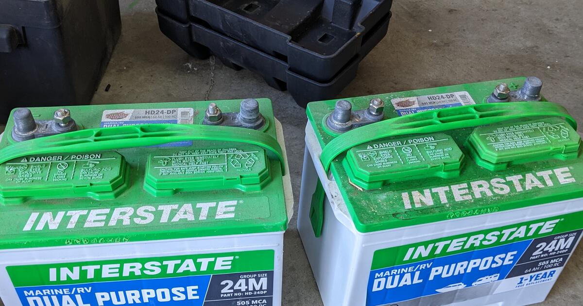 Two Interstate HD24DP Marine/RV batteries for Free in Parker, CO For
