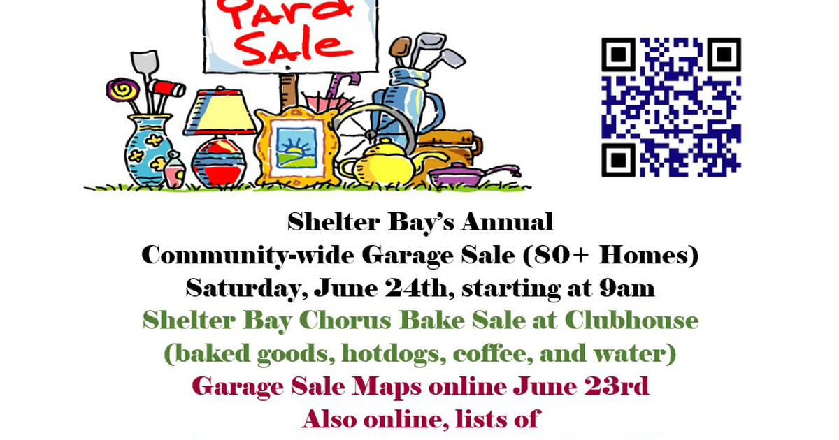 Shelter Bay Annual CommunityWide Garage Sale! 80+ Homes! for 1234 in