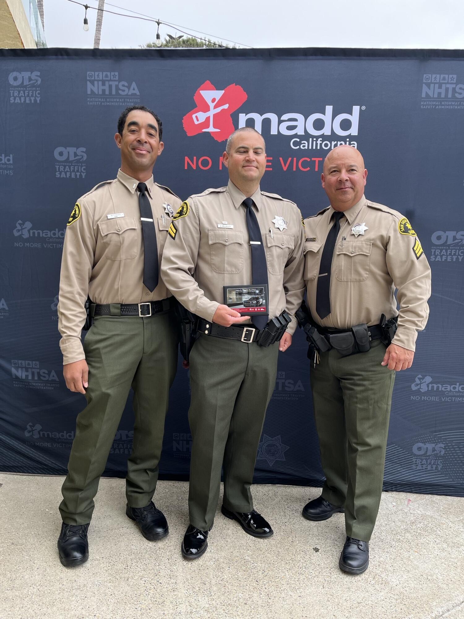 Congratulations Deputy Buckley from the San Marcos Sheriff's station on ...