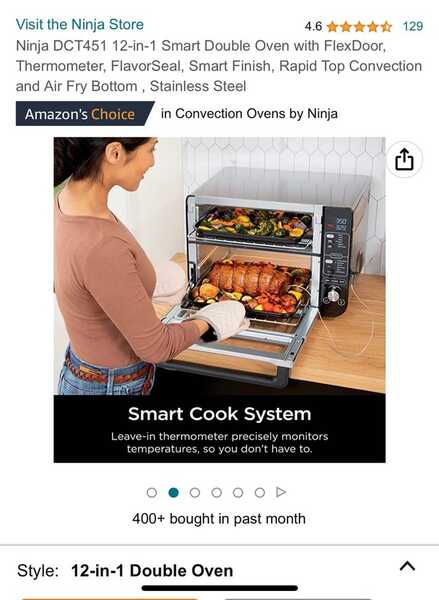 BRAND NEW! Ninja DCT451 12-in-1 Smart Double Oven For $250 In Los Angeles,  CA