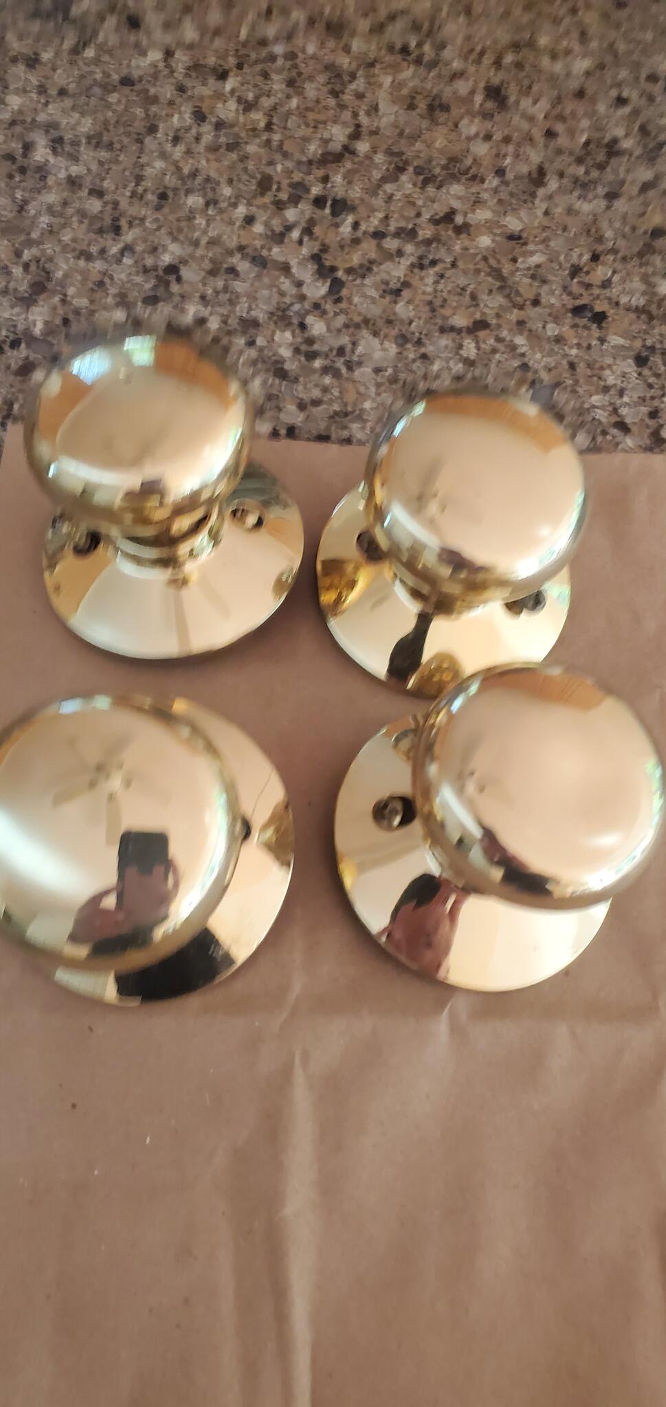 Brass Door Hinges & Knobs