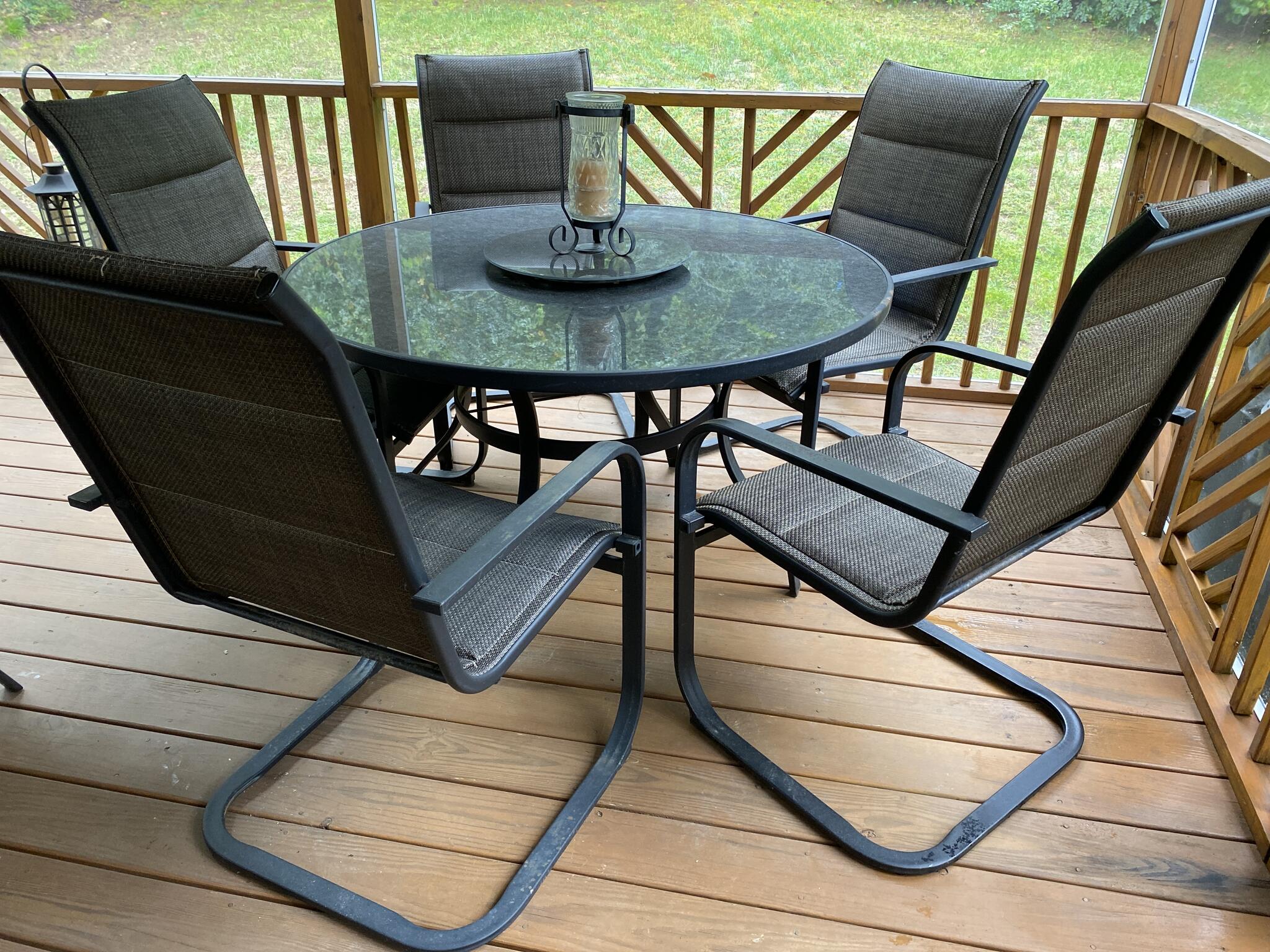 Patio Table and Chairs Set