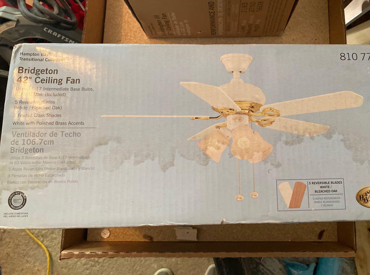 Bridgetown 42” Ceiling Fan for $25 in 