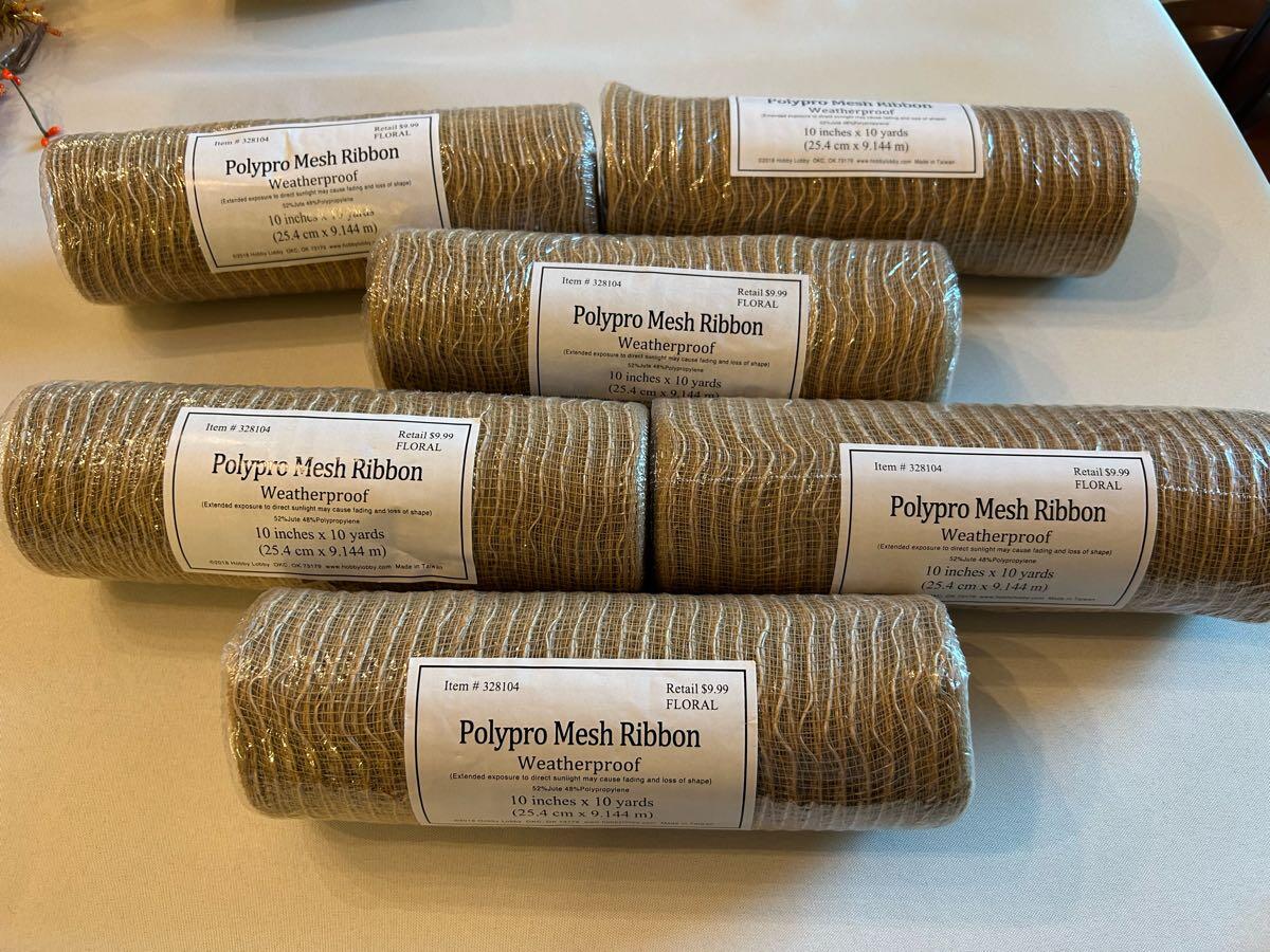 Polypro Mesh Polypro Mesh Ribbon - Weatherproof for $25 in Baton Rouge, LA | For ...