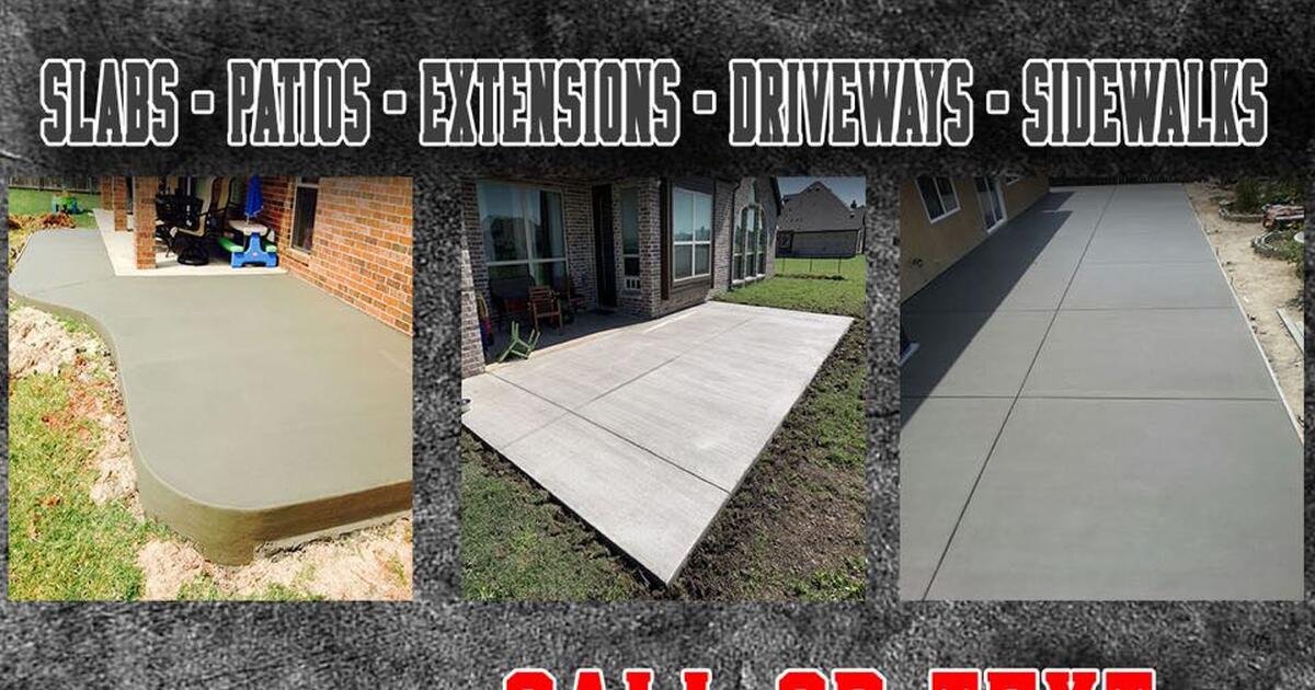 Concrete Home Project ServicesFree estimate! for Free in Midwest City