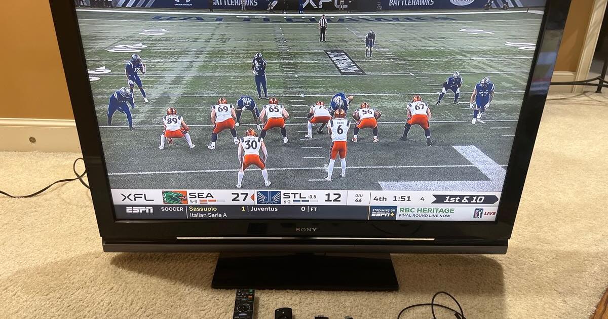 Sony Bravia TV 42inch with remote & Amazon Fire TV Stick for 100 in