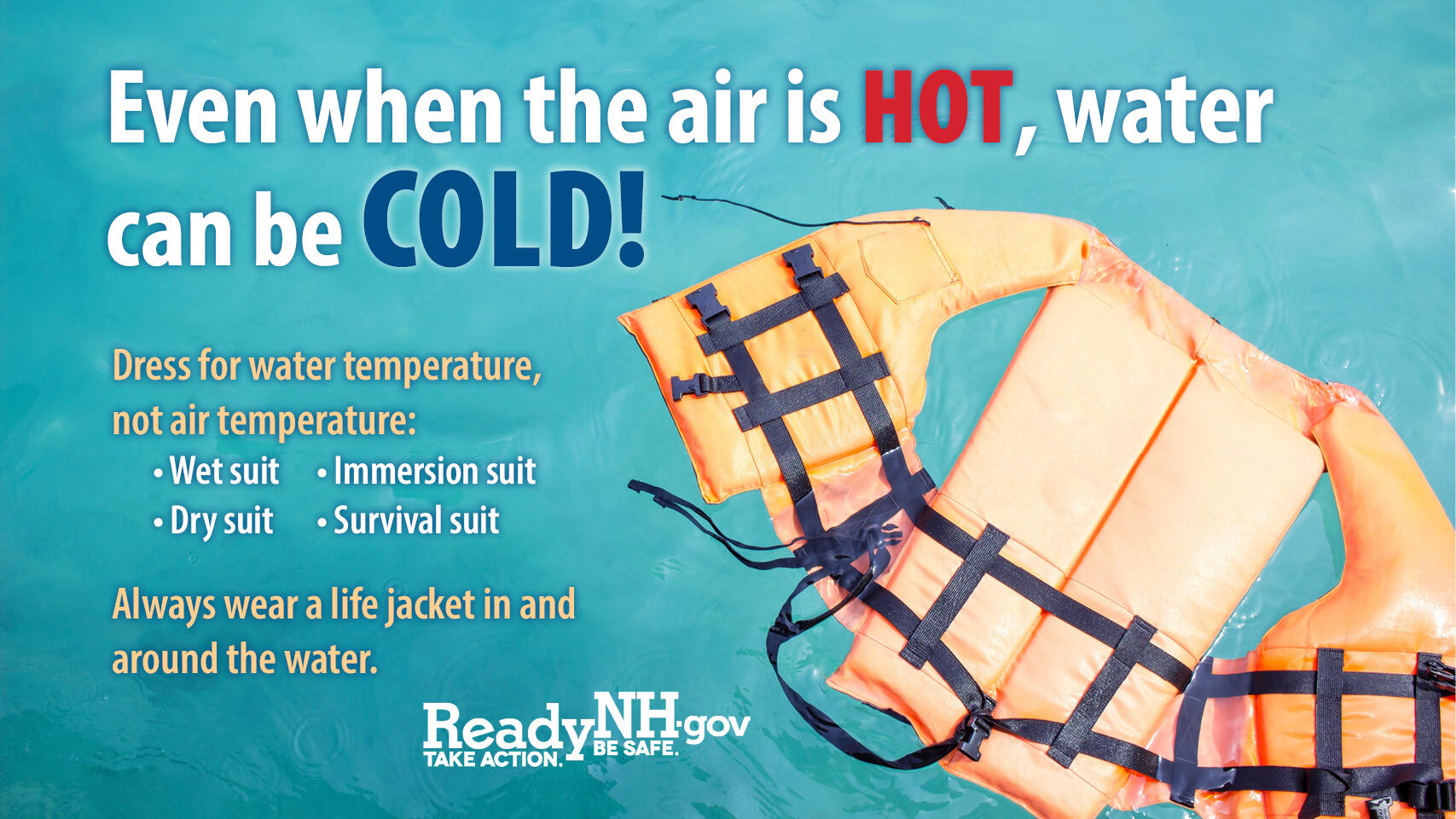 Practice cold water safety (New Hampshire Homeland Security & Emergency
