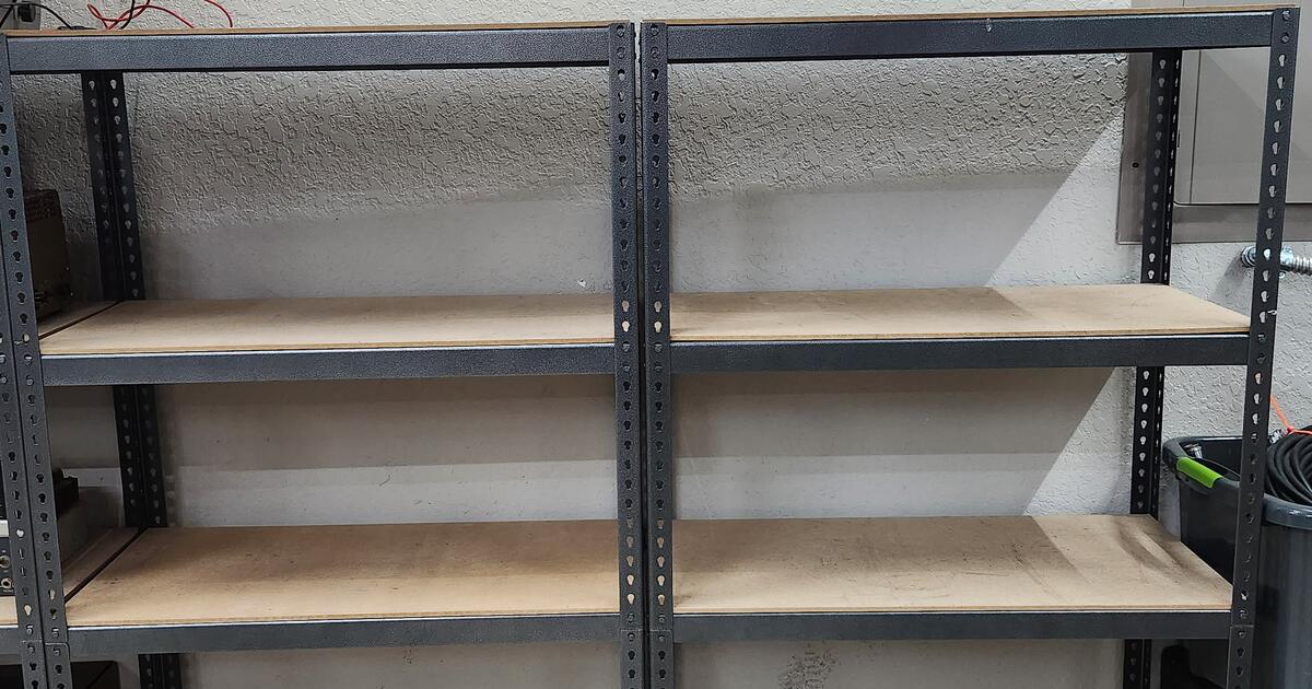 Pair of Steel 5Tier Utility Shelving Units (30in W x 15in D x 60in