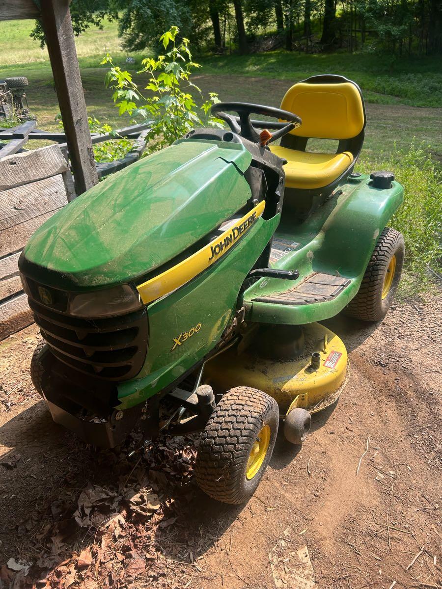 John Deere X300 Mower + Trailer - $1100 OBO - Quick Sale
