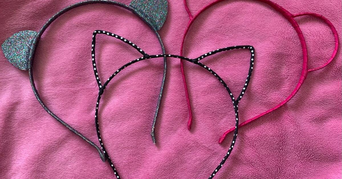 LOT Kid Teen Cat Ears Hair Fashion Headbands Girl Boy F