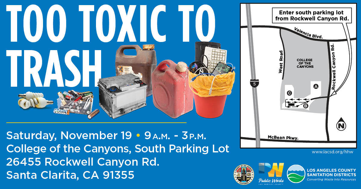 REMINDER Household Hazardous Waste/EWaste Collection Event in Santa