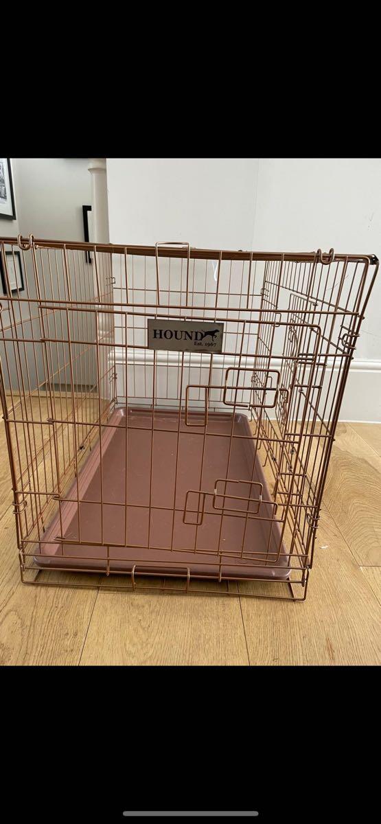 copper dog crate medium