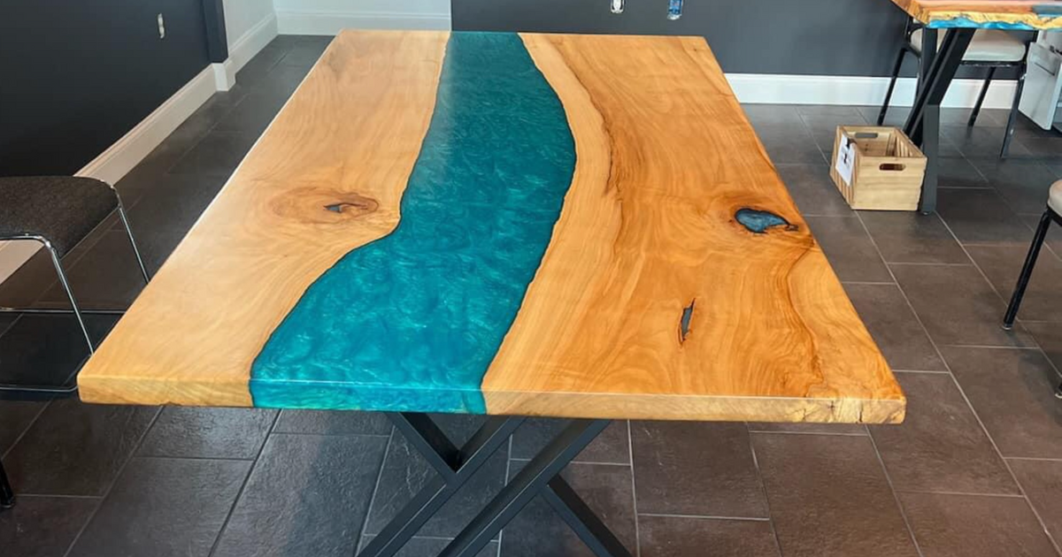 Dining table river table for $3500 in North Canton, OH | For Sale ...