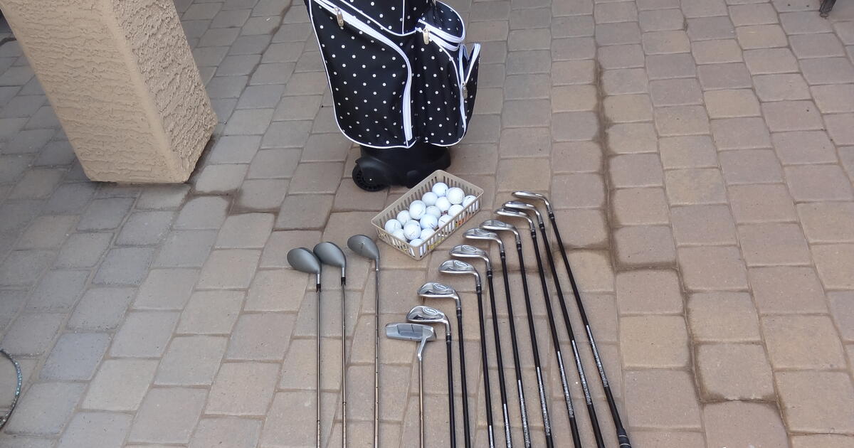 Ladies R/H Pro Tour Pinseeker Golf Clubs W New RJ Golf Bag for 100 in