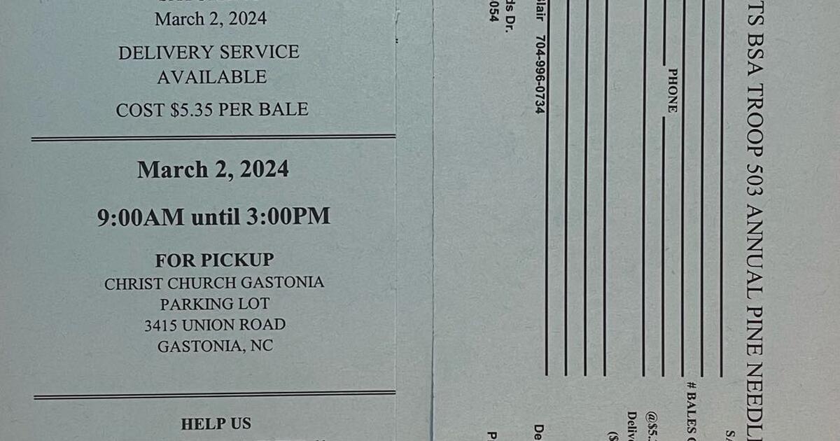 Scout Pine needle Sale in Gastonia, NC For Sale & Free — Nextdoor